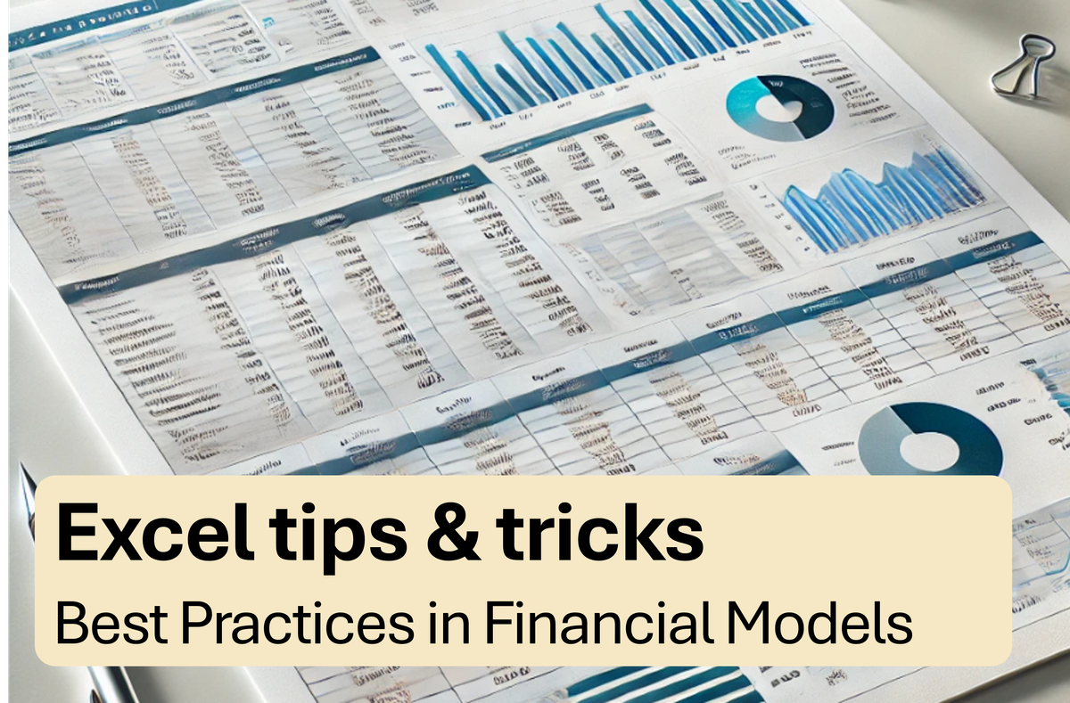 Excel tips & tricks: Best Practices in Financial Models (with pictures)